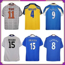 97 99 2013 LAMPARD ROBBEN CRESPO DROGBA Camisetas de fútbol cortas para hombre 2011 2012 TORRES MATA DAVIID LUIZ Camiseta de fútbol de manga larga local visitante