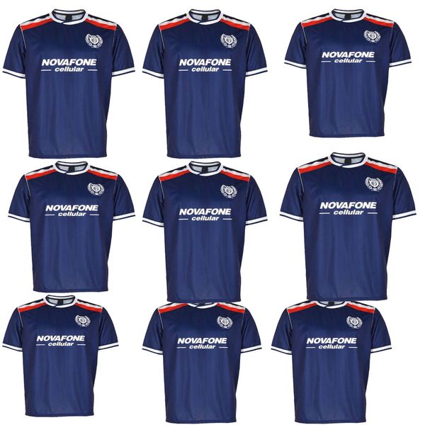 97 99 Dundee rétro Nom de nom personnalisé Jerseys Man Version 1997-1999 Dundee FC Home Vintage Tear Resistance Football Shirt