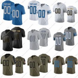 97 Aidan Hutchinson voetbalshirts Jared Goff DAndre Swift Penei Sewell Jarrad Davis Barry Sanders Jameson Williams Amon Ra St Brown