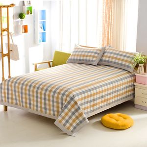 Drap-housse en coton 8mia avec bandes élastiques pour lit simple, double, King, Queen