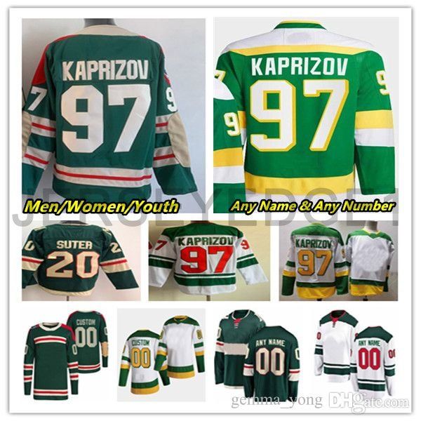 97 Kirill Kaprizov Minnesota Hockey Jerseys Marc-André Fleury Mats Zuccarello Ryan Hartman Jared Spurgeon Matt Boldy Joel Eriksson Ek Calen Addison Jacob Middleton