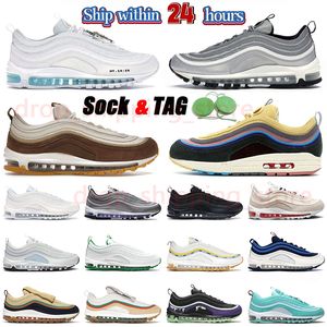 97 OG Max Zapatillas deportivas para correr AirsMx 97s Zapatillas de deporte para hombre y mujer MSCHF x INRI Jesus Silver Bullet Muslin Pink Foam Sean Wotherspoon Zapatillas de deporte para exteriores Max97