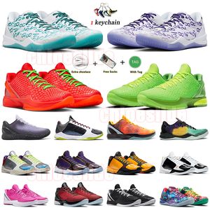 mamba 6 reverse grinch basketbalschoenen mambas protro sneakers EYBL mambacita court paars Signature schoen Devin Booker Book 1 Designer schoen trainers heren dames