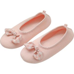 978 zachte slippers Ademende zool zwangere buitenschoenen Bowtie Ballerina lichtgewicht huis indoor comfortabel 35042