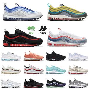 97S 97 Sports Men Women Running Shoes Sprung Broyberry Cork Undefeated Ghost Triple Blanco Blanco Og97 Twist Bullet Trainers Snakers