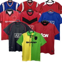 98 02 03 04 05 06 07 08 09 13 14 RONALDO Jerseys United Retro Jersey Vidic Nani Ferdinand Evra Rooney V.Sistelrooy Giggs Classic Vintage United Shirt