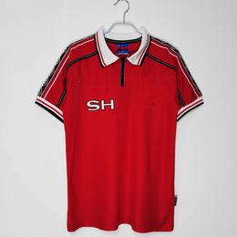 Livraison gratuite 98/99 Beckenhams BeckhAm 7 maillots de football rétro FELIX vintage porter Giggs Solskjaer domicile chemises de football 5A qualité supérieure