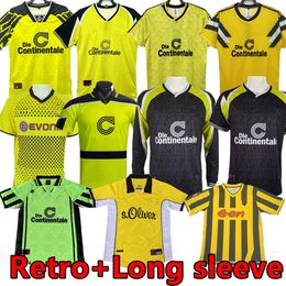 98 99 Dortmund rétro 2000 maillots de football 00 02 1988 89 maillots de football classiques Lewandowski ROSICKY BOBIC KOLLER 94 95 96 97 98 11 12 REUS MOLLER manches longues