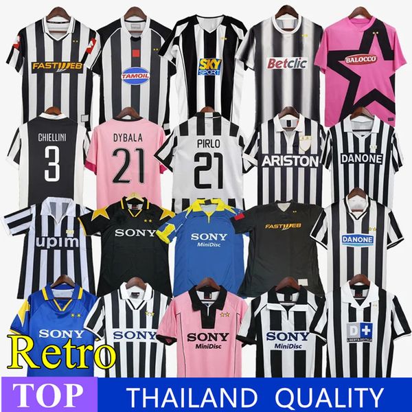 98 99 JUVE Retro Soccer Jerseys ZIDANE DEL PIERO PIRLO BUFFON 82 84 00 01 02 03 04 05 gardien de but CHIELLINI maillot de football T 11 12 14 15 16 17 18 maillot de football uniforme vintage