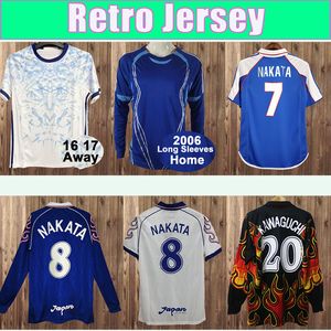 1998 2006 Japan Soma Akita Okano Nakata Retro Mens Short Long Sleeve Soccer Jerseys Nationaal Team Kawaguchi thuis weg Kazu Hattori voetbaloverhemden