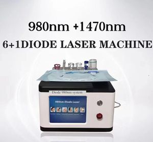 Laser à diode 980nm + 1470nm pour la chirurgie des hémorroïdes Peau / EVLT / PLDD / Serrage dentaire / élimination des varicosités sanguines