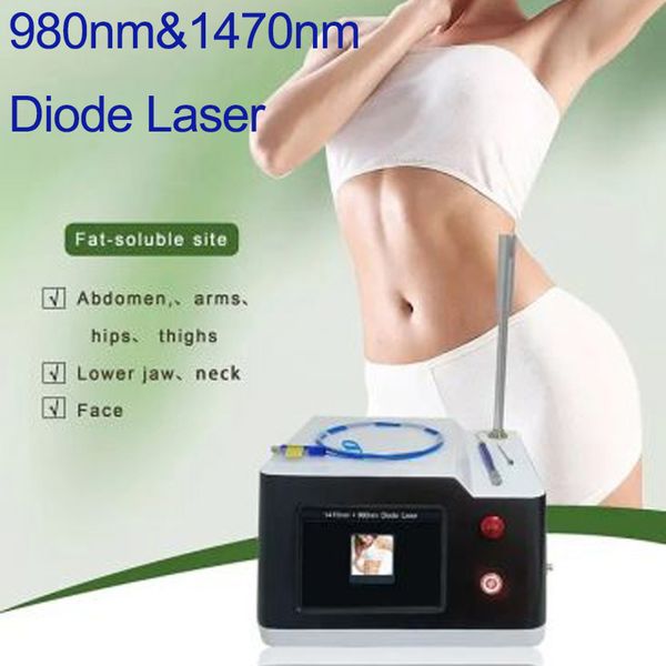 Machine de liposuccion Laser amincissante, élimination des graisses des bras, réduction de la Cellulite, 980nm, 1470nm