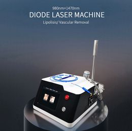 980 nm 1470 nm Endoliftng Laser Lipolyse Endolaser Slimming Machine Réduction Fat Double Chin Traitement