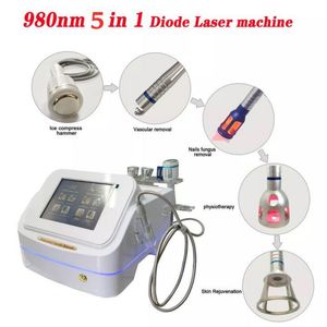 Máquina láser de diodo 6 en 1 de 980Nm, eliminación de enrojecimiento y uñas grises/tratamiento de dolor y eccema, rejuvenecimiento de la piel para salón de belleza