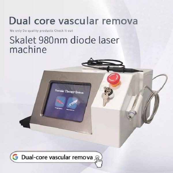 980nm Beauté Équipement Médical Diode Laser RF Haute Fréquence Spider Vein Removal Vascular Removal laser Machine