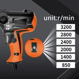 980W multifunctionele zes versnellingen verstelbare snelheid auto elektrisch polijstmachine wax machine auto -meubels polijstgereedschap