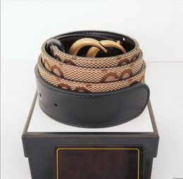985 Coultres de luxe de mode Plaid Fleur à rayures en cuir rayé Designer masculin et femmes ceinture de haute qualité de 3,8 cm