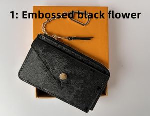 985 Designer de luxe porte-clés mode femmes Mini portefeuille de haute qualité en cuir véritable hommes porte-monnaie couleur portefeuilles titulaire