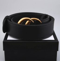 985Fashion Big boucle ceinture en cuir véritable Boîte blanche designer hommes femmes ceintures pour hommes de haute qualité222265993