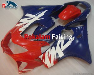 99-00 CBR 600 F4 Kit de carénage pour Honda CBR600F4 1999 2000 Carénages de vélo de sport rouge bleu (moulage par injection)