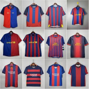 Ronaldinho retro voetbalshirts Xavi 96 97 07 08 09 10 11 Ronaldo rivaliserende Guardiola Stoichkov Iniesta 100th Maillot de foot 12 13 14 15 16 voetbalhemd