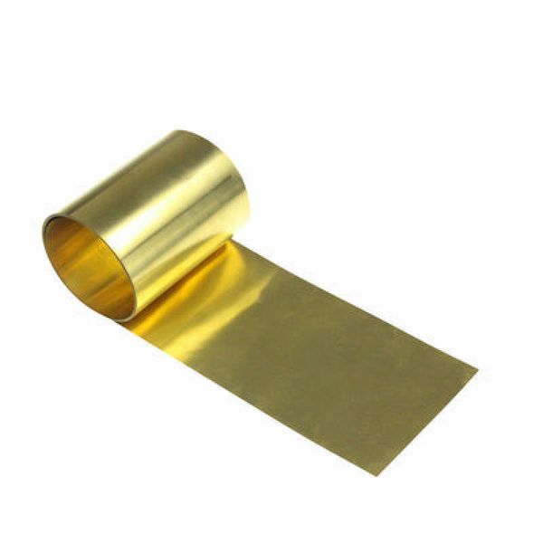 99.9% Pure Copper Cu Placa de aluminio de lámina de metal / H62 Hoja de metal de latón Fiesta de la placa de aluminio 0.1-0.6 mm Franja de cobre Piel de cobre CU rojo