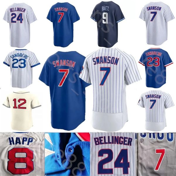 Custom S-4xl 2024 Custom 18 Imanaga 7 Dansby Swanson Jersey 24 Cody Bellinger Seiya Suzuki Andrelton Simmons Nick Madrigal Marcus Stroman Willson Happ