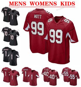 99 JJ Mens Watt 1 Kyler Murray Maillots de football 10 Deandre Hopkins 6 James Conner 18 Aj Green 3 Budda Baker Tillman Zach Ertz Mcsorley Femmes Enfants Marquise Brown Murphy