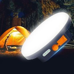 9900mAh LED tente lumière lanterne rechargeable portable d'urgence marché de nuit lumière extérieure camping ampoule lampe lampe de poche maison 240314