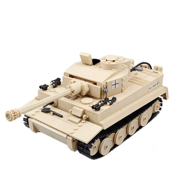 995 pz Militare Tedesco King Tiger Tank Building Blocks soldato dell'esercito Figura arma mattoni bambini Ragazzo Giocattoli Regali Q0624