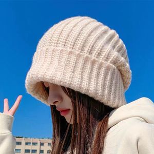 999 Bonnet tricoté classique pour femme en poils de lapin - Site officiel synchronisé pour homme et femme - Épaissi pour plus de chaleur