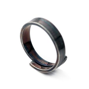999 Sterling Silver Old Handmade Ring for Men Women Minimalistisch Frosted Personality Paar Wild aangepaste letters cadeau sieraden