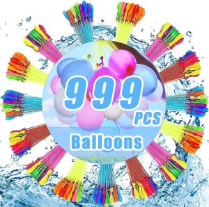 Ballons d'eau à remplissage rapide, 999 pièces, bombes magiques, jouets de plage instantanés, combattant d'été en plein air pour enfants, 240313