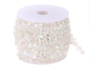 99FT 30M rideau de perles de diamant acrylique bricolage guirlande décoration de fête de mariage accessoires de mariage en cristal ornements de rideau à la maison7378979