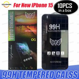 99H Premiun Gehard Glas Telefoon Screen Protector Voor iPhone 15 Plus 14 13 12 11 Pro Max Xr Xs 6 7 8 Plus Samsung A03 A13 A23 A33 A53 A73