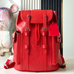 9a Designer Sackepack Style Christopher Full Epi Leather Water Ripple Handbags MM Imitation High Imitation Unisexe