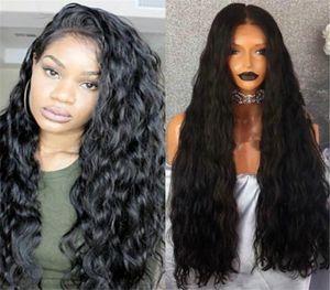 9a Grade long Human Hair Full Lace Wig Couleur naturelle Wavy Indien Hair Lace Lace Front Perins 3003447