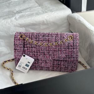 9A High Imitation Designer Bags Luxurys Lady Schouder Flap Purse 25cm premium wol met schapenvacht met doos