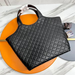 9A Icare Maxi compras de gran tamaño Bolso de mano Bolsos de diseñador 2 tamaños adjuntos Mini billetera Piel de cordero acolchada Cartera de viaje para mujer Bolso de hombro Bolsos de compras Bolso negro