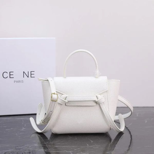 9a Luxurys Strap Handbag Fashion Lady Bolsas de diseño Bolso Top Bolsas blancas Bolsas blancas 2 de tamaño Bolso de cuerpo de cuero real