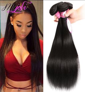 9A Nertsen Brazillian Recht Menselijk haar Weefsel Peruaanse Body Wave Haarbundels Hele Loose Wave Maagdelijk Haar Maleisisch Indiaas1108619