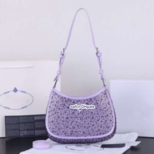 9a Sac en strass de gamme de gamme de diamant de qualité supérieure Nylon Tole Hobo Sac Haboteur Sac à bandoulière Tote's Tote's Chain Wrinkle Winkle Wallet Handsbag Diamond 5635