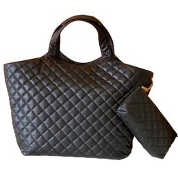 9a top designer tassen iCare Tote Bag Handtas 698651 onderarm tas schapenvacht vierkante rooster klassieke dameszak luxe op maat gemaakte hoge capaciteit merk tassen