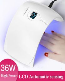 9c9s plus 36W LED UV lampe sèche Dry UV Génération LED Smart Nail Lampe de séchage pour guérir tous les gel polonais6454944