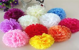 9cm 500pcs 9 couleurs disponibles disponibles en soie artificielle têtes de fleurs Mother039 Day Bijoux Bijoux Coadware G6196687724