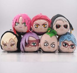 9cm Jojos Bizarre Adventure Golden Wind Anime Risotto Nero Pesci Melone Diavolo Ita Sac en peluche Kelechain G10192209133