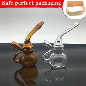 9cm mini reizen glazen dab rig bongs waterpijp inline perc waterleidingen kleine sigarettenfilter botte pijp