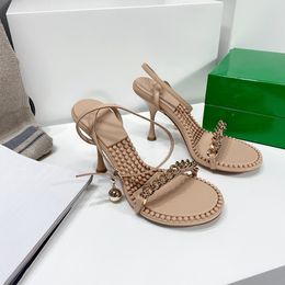 9CM femmes dame sexy été chaînes à talons hauts chaussures de sandales chaussures à talons mode instagram vente populaire prix d'usine de qualité supérieure B38850