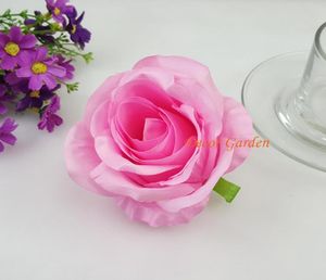 9Colors 9cm Diy Artificial Rose Flower Heads Silk Decoratieve bloem Supermarkt Achtergrond Diy Road Led Wedding Wall Flower Bouqu3289076