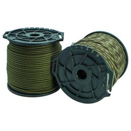 9Core 550 Militair Paracord Touw 100M Met Snijopslag Maatregel Spool 4mm Outdoor Survival Parachute Koord Tent Lanyard Stra 240117